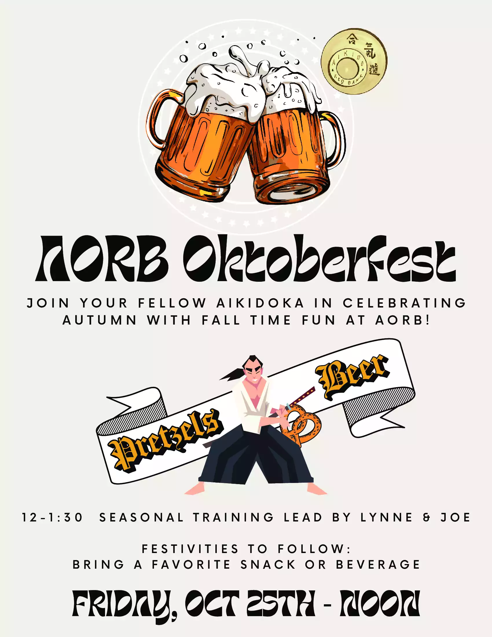 Flyer for AORB Oktoberfest event